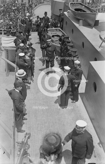 Mayor Mitchel boarding U.S.S. Recruit, 30 May 1917. Creator: Bain News Service.
