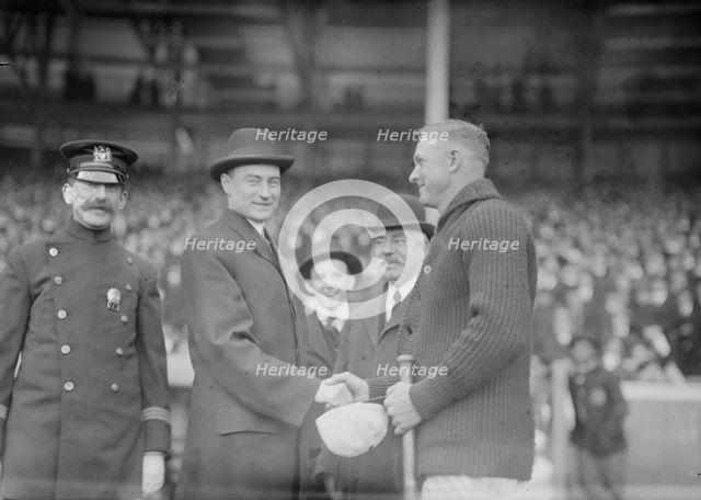 Mayor Mitchel & [Christy] Mathewson, between c1910 and c1915. Creator: Bain News Service.