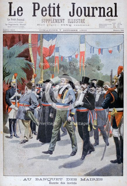 Mayor's Banquet, Paris, 1900. Artist: Unknown