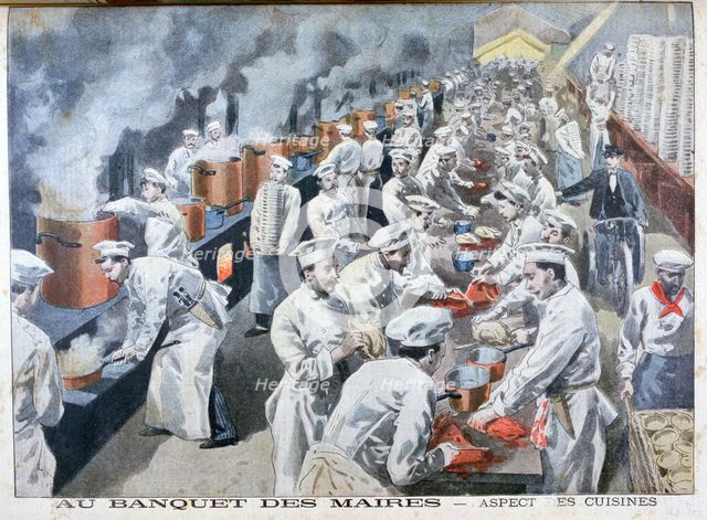 Mayor's Banquet, Paris, 1900. Artist: Unknown
