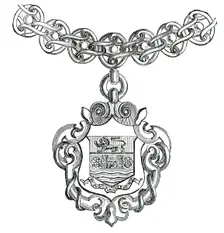 Mayoralty Chain for the Corporation of Carlisle, 1850. Creator: Unknown