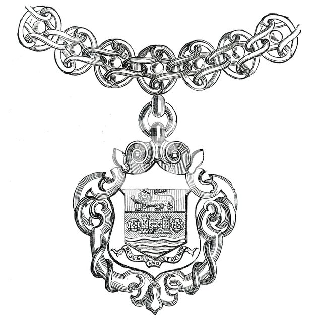 Mayoralty Chain for the Corporation of Carlisle, 1850. Creator: Unknown.