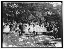 Maypole dance, Central Park, New York, c1905. Creator: Unknown