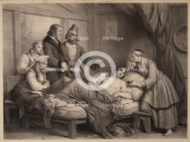 Mazeppa, First half of the 19th cent. Creator: Devéria, Achille (1800-1857).