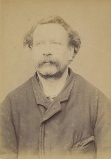 Mazoldi. Frédéric, Jean-Baptiste. 54 ans, né à Bicroz (Autriche). Ferblantier. Anarchiste...., 1894. Creator: Alphonse Bertillon