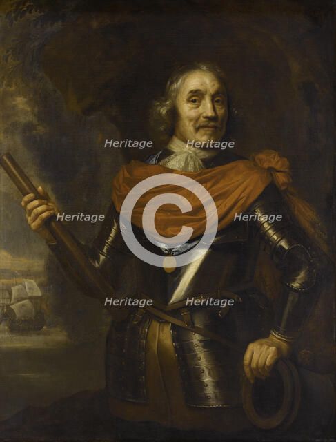 Maarten Harpertszoon Tromp (1597-1653), Dutch Admiral, 1653. Artist: Lievens, Jan (1607-1674)