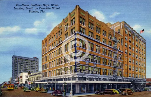 Maas Brothers department store, Tampa, Florida, USA, 1940. Artist: Unknown