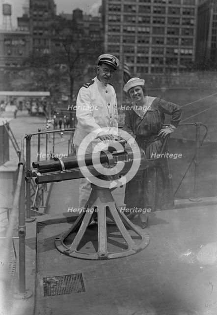 Mabel Garrison & Captain Pierce, 16 Jul 1917. Creator: Bain News Service.