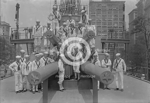 Mabel Garrison on U.S.S. Recruit, 16 Jul 1917. Creator: Bain News Service.