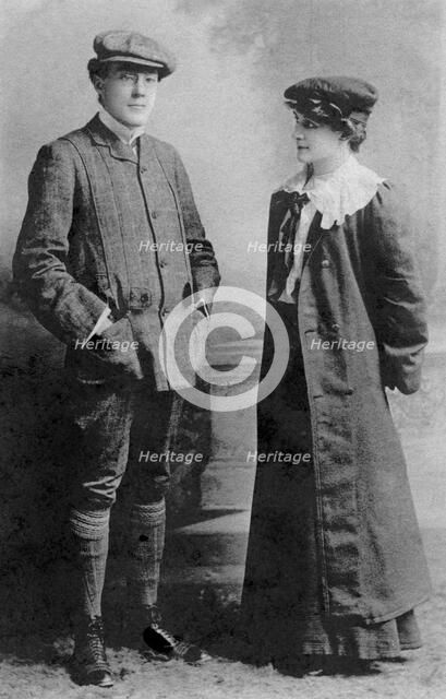 Mabel Hackney and Laurence Irving, 1907.Artist: J Beagles & Co