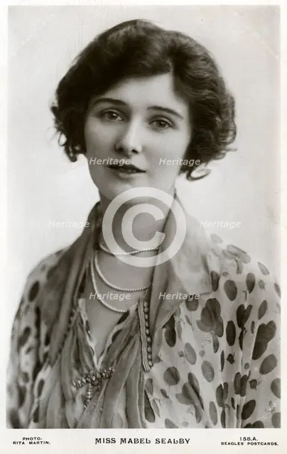 Mabel Sealby, British actress, c1900s-c1910s(?).Artist: Rita Martin