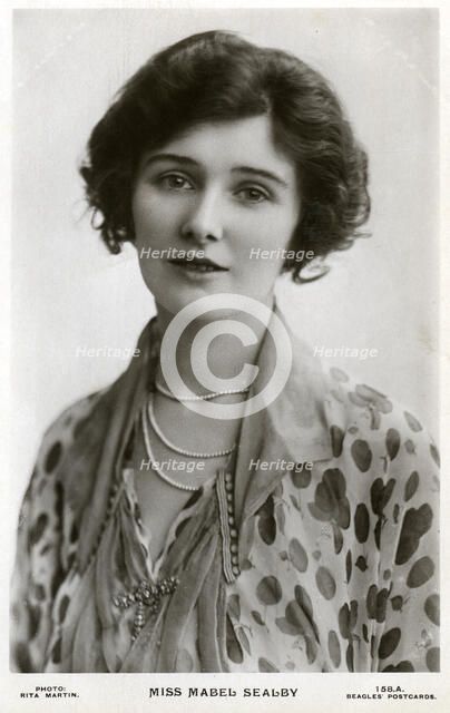 Mabel Sealby, British actress, c1900s-c1910s(?).Artist: Rita Martin