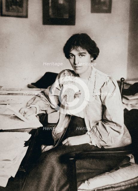 Mabel Tuke, Joint Honourary Secretary of the Women's Social and Political Union (WSPU), c1908. Creator: Unknown.