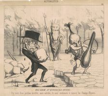 Mac-Adam [sic] et Bineau aux enfers. Par suite d'une punition terrible, mais méritée..., July 13, 18 Creator: Honore Daumier