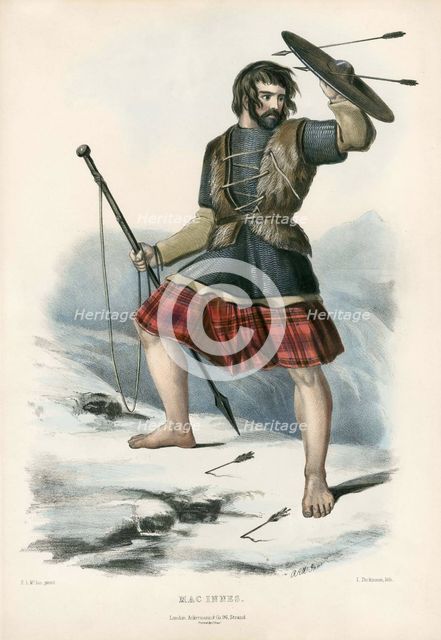 Mac Innes, from The Clans of the Scottish Highlands, pub. 1845 (colour lithograph)