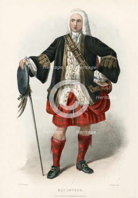 Mac Intoch, from The Clans of the Scottish Highlands, pub. 1845 (colour lithograph)