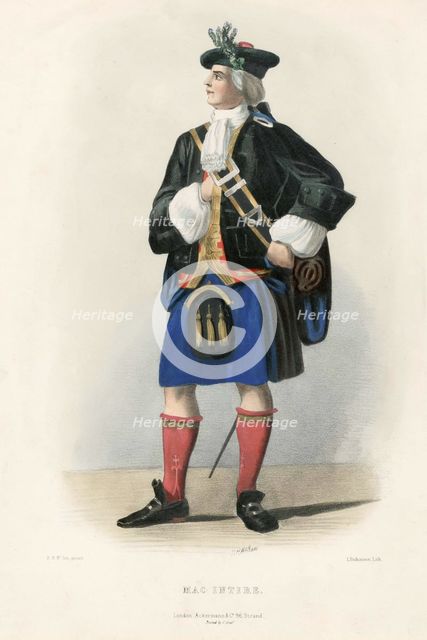 Mac Intire, from The Clans of the Scottish Highlands, pub. 1845 (colour lithograph)