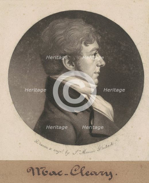 MacCleary, 1802. Creator: Charles Balthazar Julien Févret de Saint-Mémin.