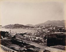 Macao Island: Penha Hill and the bay encircled by the Praya Grande, c1873. Creator: William Pryor Floyd