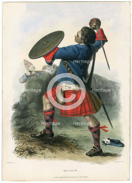 Macbain, from The Clans of the Scottish Highlands, pub. 1845 (colour lithograph)