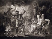 Macbeth, the Three Witches and Hecate, 1805. Creators: John Boydell, Josiah Boydell