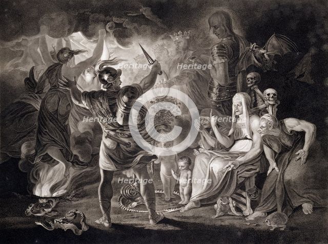 Macbeth, the Three Witches and Hecate, 1805. Creators: John Boydell, Josiah Boydell.