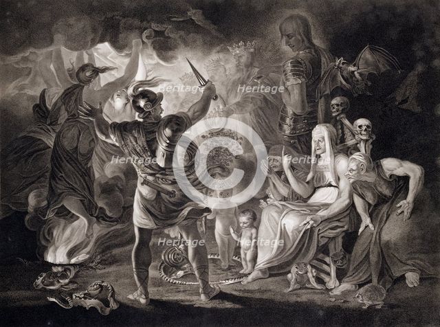 Macbeth, the three witches and Hecate, 1805. Creators: John Boydell, Josiah Boydell.