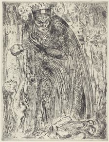 Macbeth V (The Vision of Lady Macbeth), 1918. Creator: Wilhelm Lehmbruck