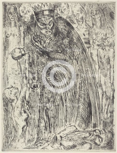 Macbeth V (The Vision of Lady Macbeth), 1918. Creator: Wilhelm Lehmbruck.