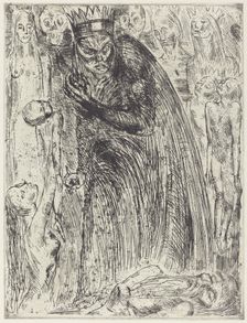 Macbeth V (The Vision of Lady Macbeth), 1918. Creator: Wilhelm Lehmbruck