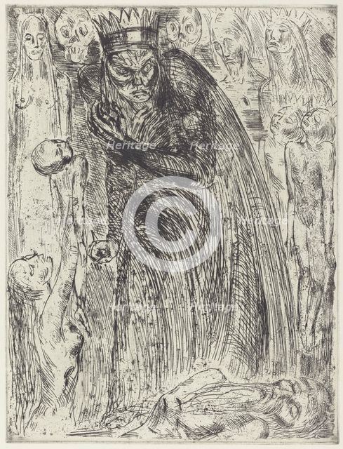 Macbeth V (The Vision of Lady Macbeth), 1918. Creator: Wilhelm Lehmbruck.