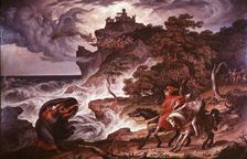 Macbeth and the Witches 1835. Artist: Joseph Anton Kock