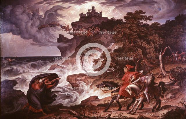 'Macbeth and the Witches', 1835. Artist: Joseph Anton Kock