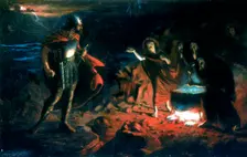 Macbeth and the Witches late 19th century. Artist: Henry Daniel Chadwick