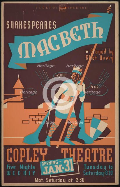 Macbeth, Boston, 1939. Creator: Unknown.