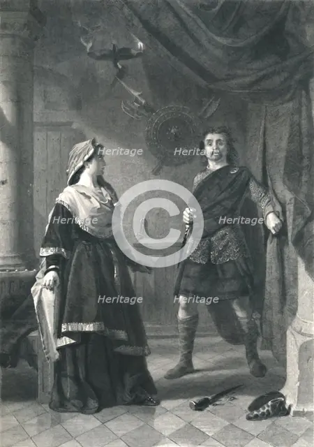 'Macbeth', c1870. Artists: Alexander Keith Johnston, Charles W Sharpe.