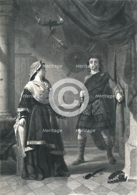 'Macbeth', c1870. Artists: Alexander Keith Johnston, Charles W Sharpe.