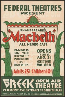 Macbeth, Los Angeles, [193-]. Creator: Unknown