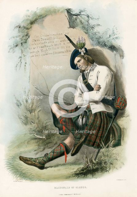 Macdonald of Glenco,from The Clans of the Scottish Highlands, pub. 1845 (colour lithograph)