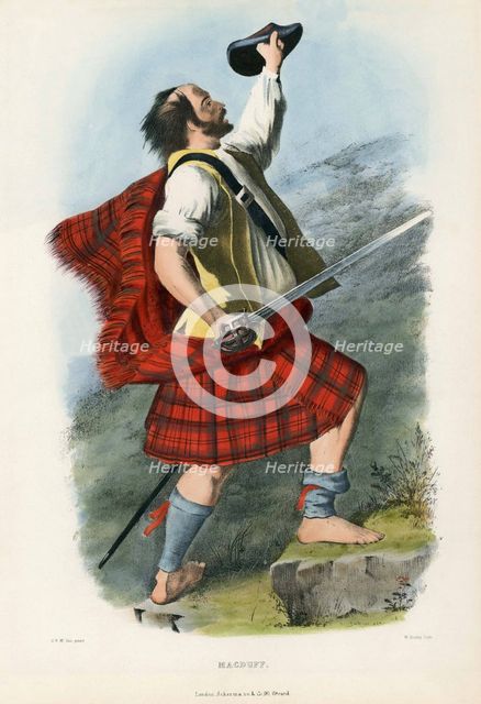 Macduff, from The Clans of the Scottish Highlands, pub. 1845 (colour lithograph)