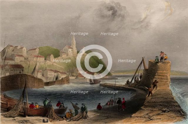 Macduff near Banff - View from East Side of Harbour, c1840. Creator: Unknown.