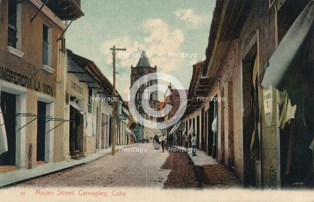 'Maceo Street, Camaguey, Cuba', 1944. Artist: Unknown.
