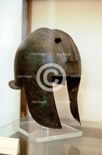Macedonian helmet, 3rd century BC. Artist: Anon