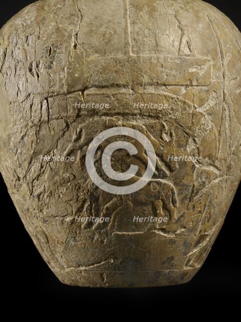 Macehead of Narmer, Protodynastic Period (Egypt), c3300 - c3200 BC. Artist: Unknown.