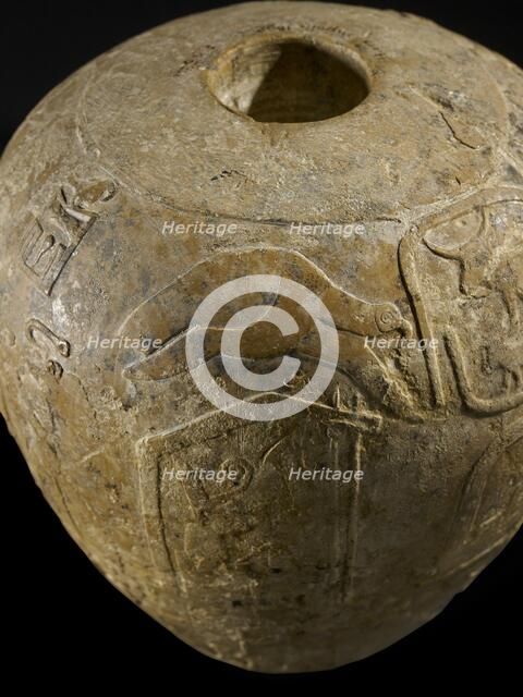 Macehead of Narmer, Protodynastic Period (Egypt), c3300 - c3200 BC. Artist: Unknown.