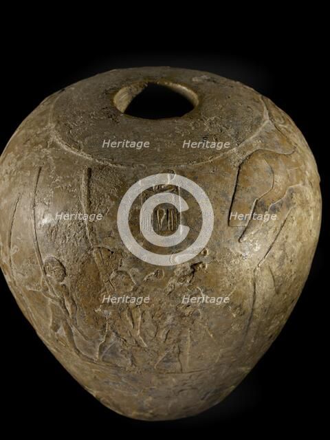 Macehead of Narmer, Protodynastic Period (Egypt), c3300 - c3200 BC. Artist: Unknown.