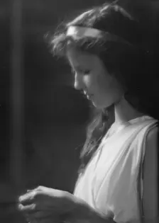 MacKaye, Percy, daughter of, portrait photograph, 1914 or 1915. Creator: Arnold Genthe