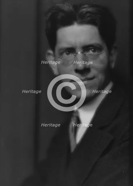 MacKaye, Percy, portrait photograph, 1913. Creator: Arnold Genthe.