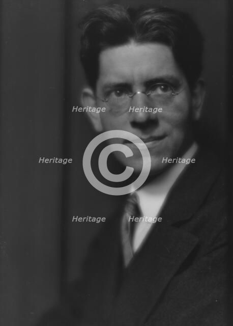 MacKaye, Percy, portrait photograph, 1913. Creator: Arnold Genthe.