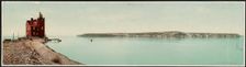 Mackinac Island from Round Island, Michigan, c1899. Creator: William H. Jackson